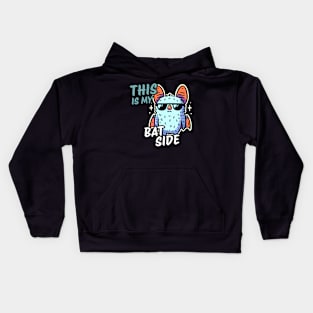 This is my bat side bad boy Kids Hoodie